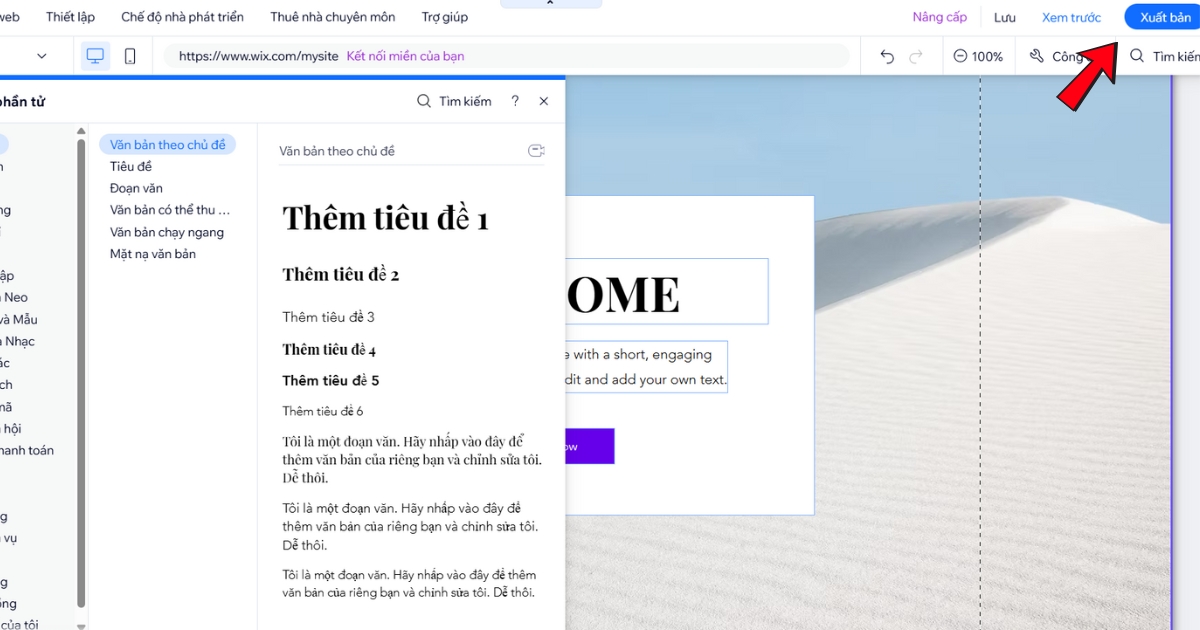 Xuất bản website
