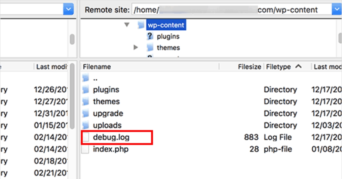 Hướng dẫn cách sửa lỗi Updating failed. Could not update post in the database trên WordPress 35 Kiểm tra WordPress Debug Log