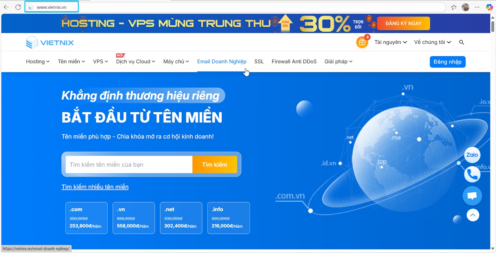 Truy cập máy chủ và dịch vụ trực tuyến