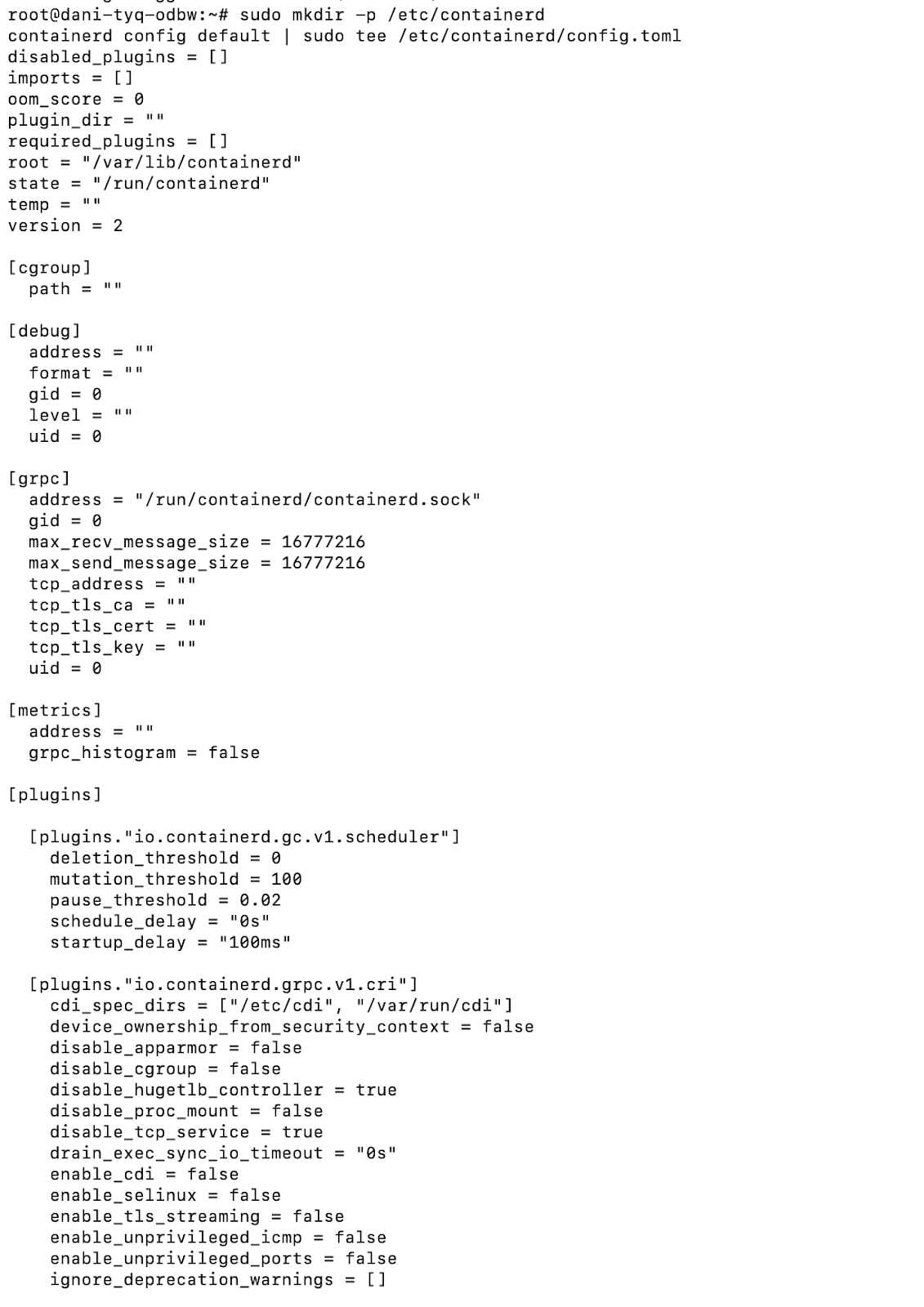 Thiết lập file cấu hình