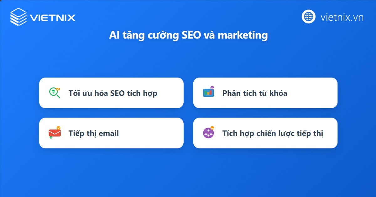 Vai trò của AI trong SEO và tiếp thị