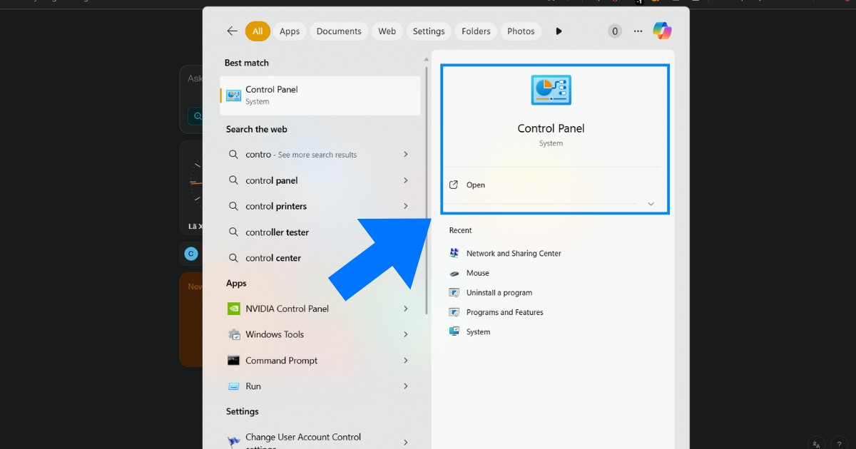 DNS Google là gì? Hướng dẫn đổi DNS Google trên máy tính và điện thoại chi tiết 29 Bạn cần mở Control Panel trên máy tính Windows