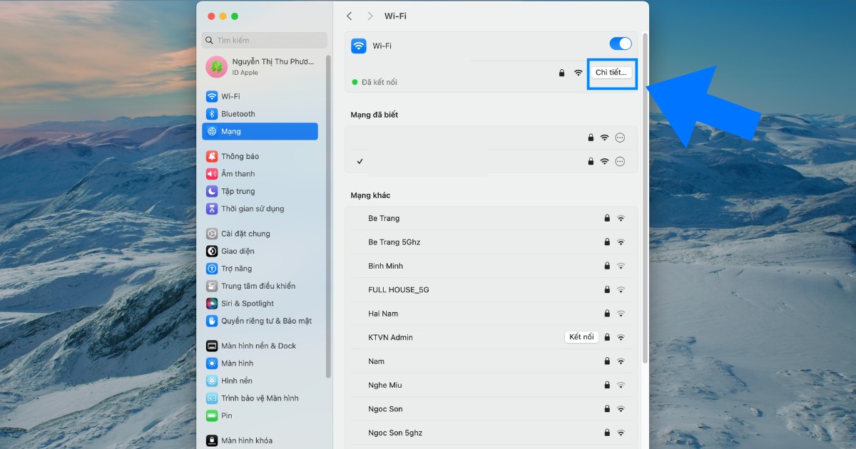 DNS Google là gì? Hướng dẫn đổi DNS Google trên máy tính và điện thoại chi tiết 34 Sau khi chọn Wi-Fi, hãy nhấn vào nút Details (Chi tiết...) để tiếp tục