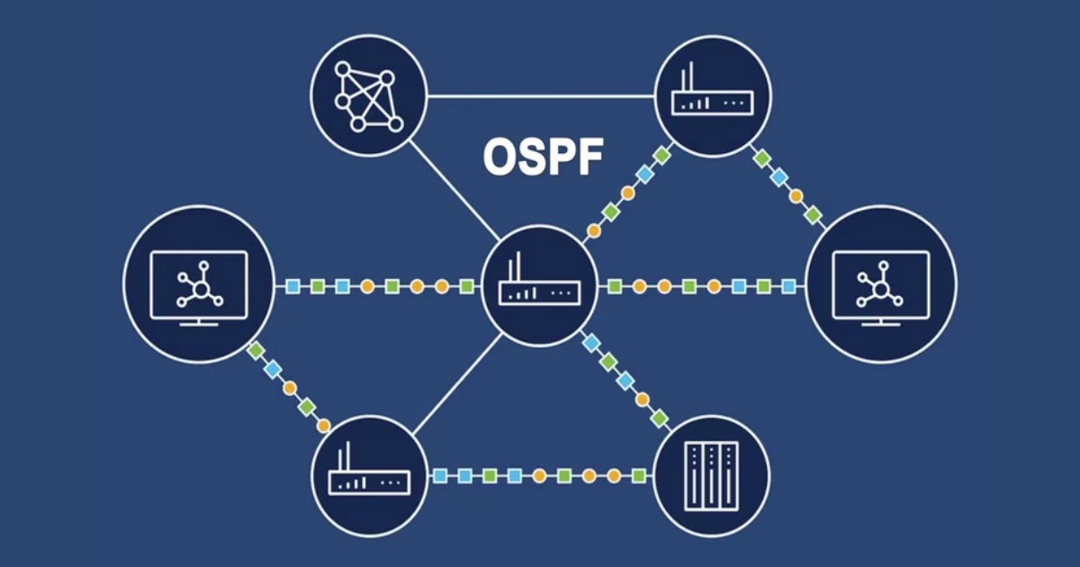 Giao thức OSPF là gì? Tìm hiểu về cách thức hoạt động của giao thức OSPF 26 OSDF cho phép các thiết bị mạng (router) có thể trao đổi thông tin định tuyến một cách hiệu quả