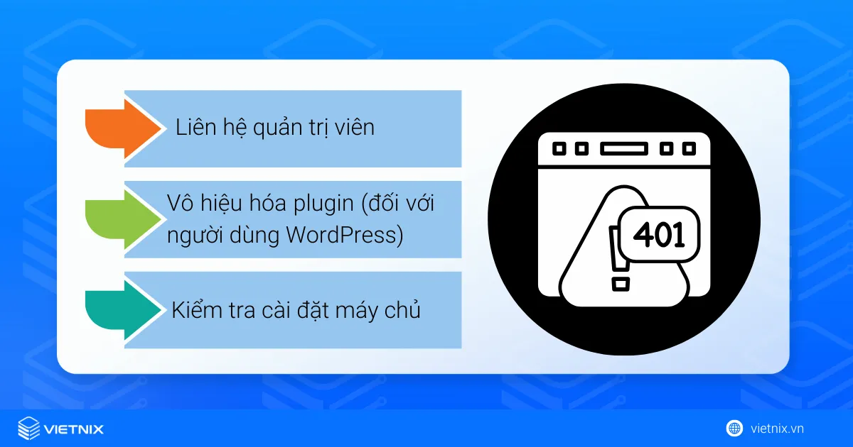 Các bước khắc phục 401 Error nâng cao