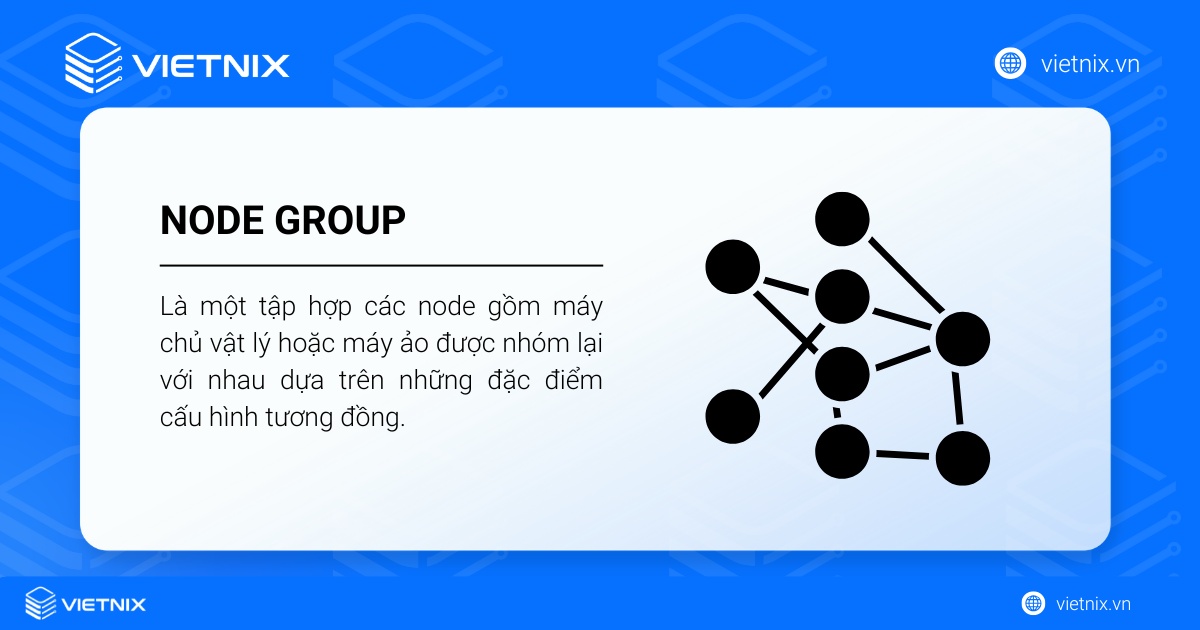 Node Group là một tập hợp các node được nhóm lại với nhau