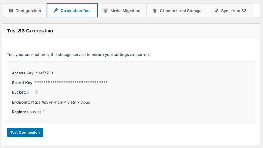 s3 storage thiết lập trực quan