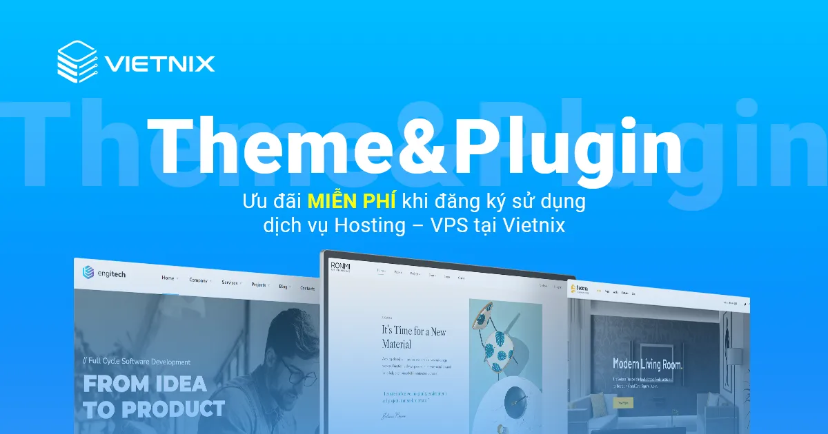 Quà tặng kèm khi sử dụng dịch vụ lưu trữ tại Vietnix