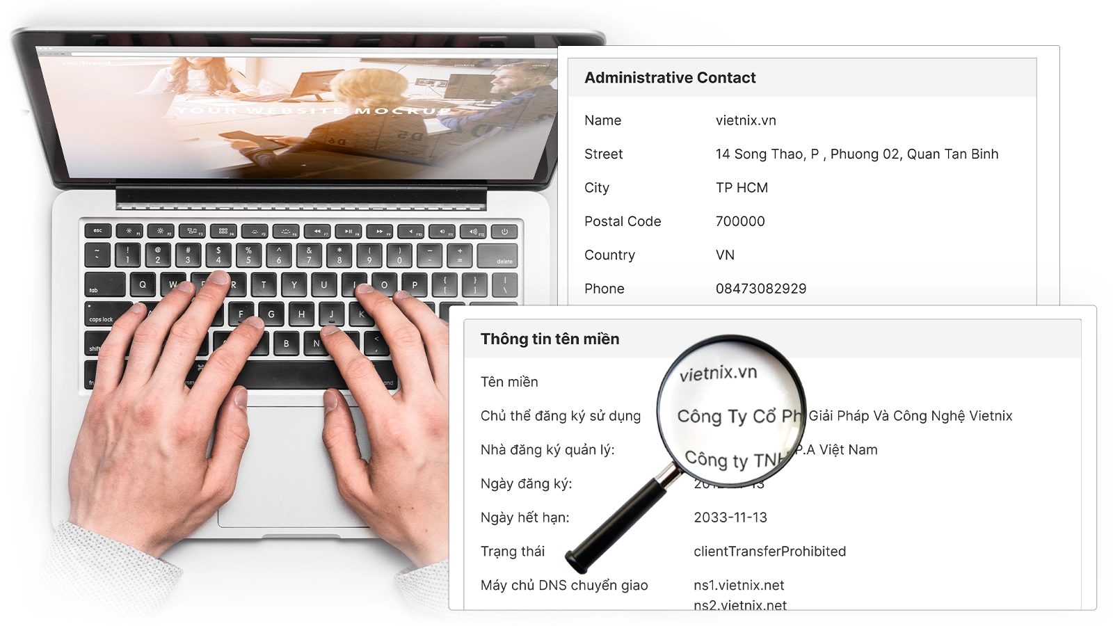 check info domain nhanh chóng với whois vietnix