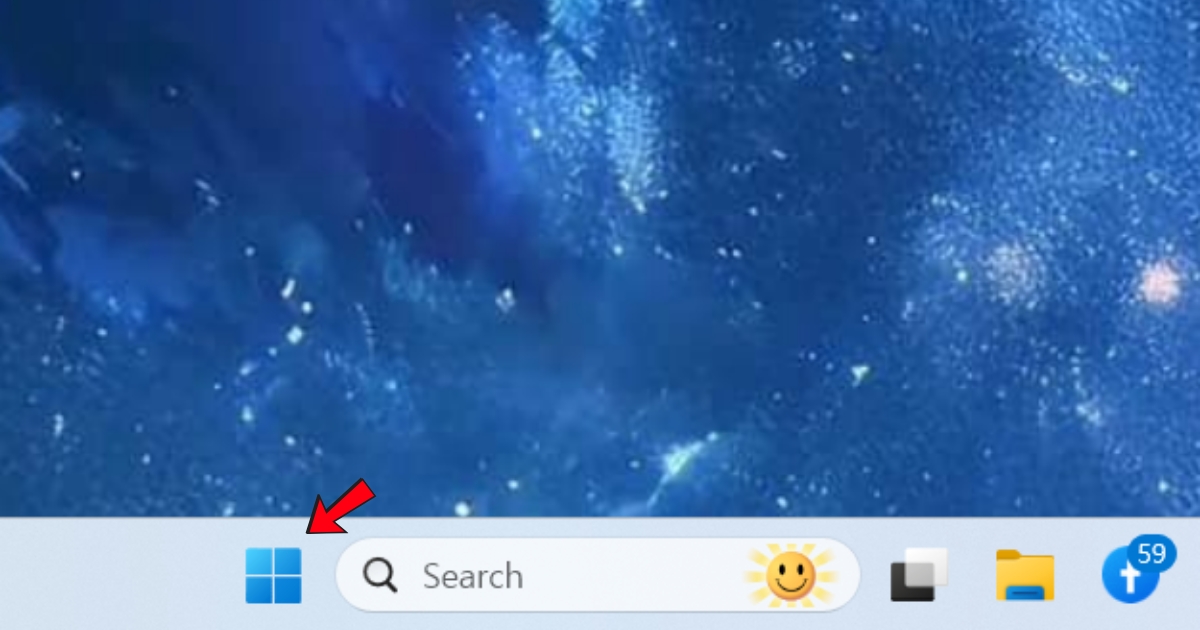 Bạn nhấn vào biểu tượng Start