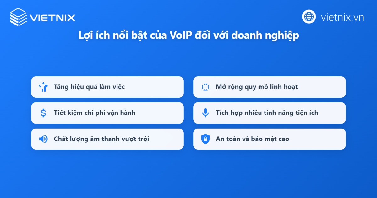 VoIP là gì? Tổng quan kiến thức về công nghệ VoIP 34 Những lợi ích nổi bật của VoIP