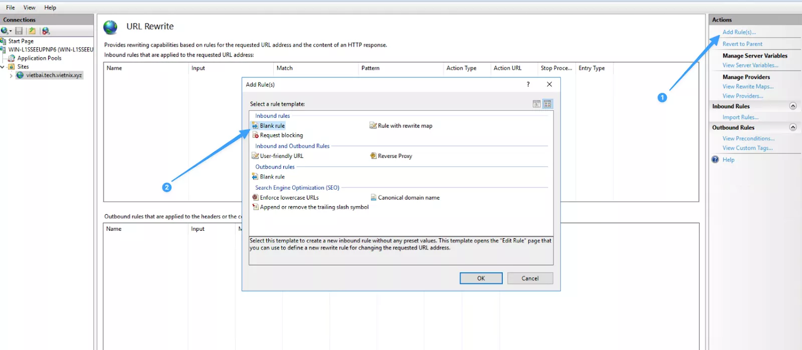 Hướng dẫn cài đặt chứng chỉ Free SSL nhanh chóng và hiệu quả 63 Bấm chọn Add Rule