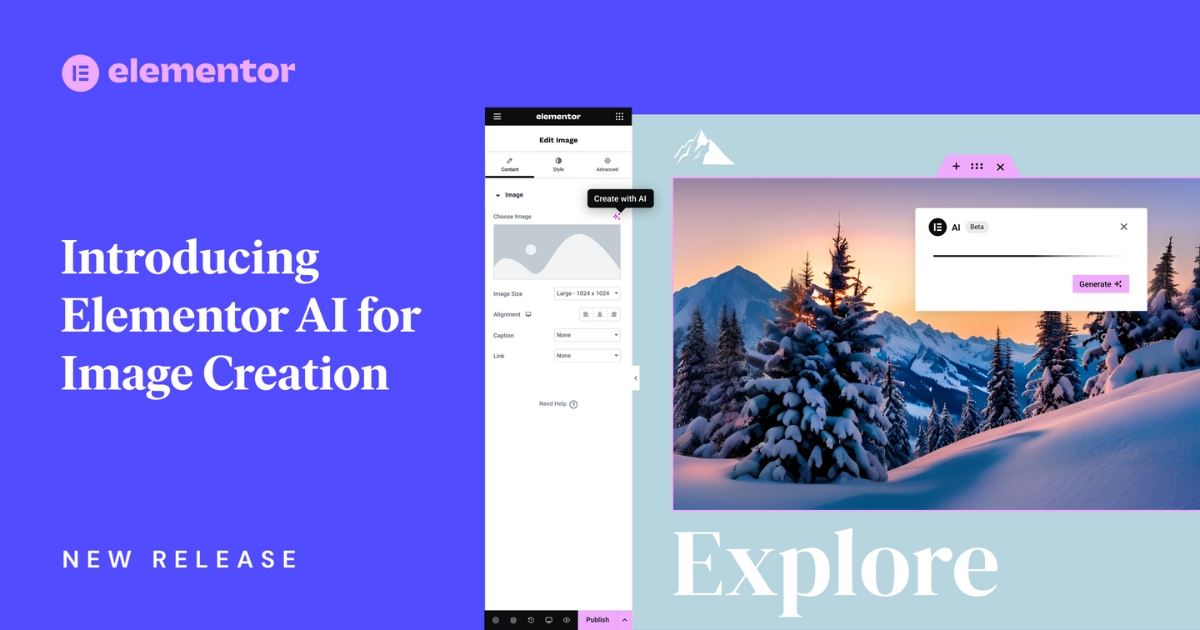 Top 21 AI tạo landing page phổ biến nhất hiện nay 42 Elementor AI mang các tính năng AI vào WordPress để bạn tạo nội dung cho trang web (Nguồn: Internet)