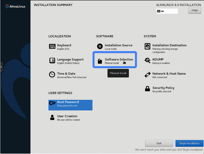 Chọn Software Selection