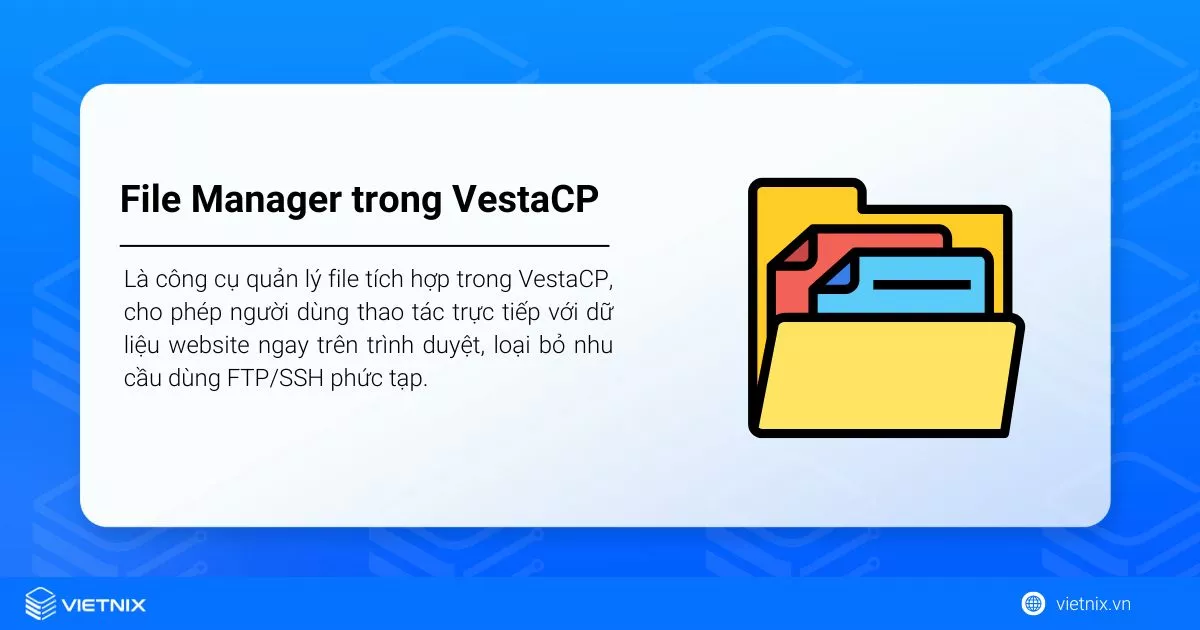 File Manager trong VestaCP 