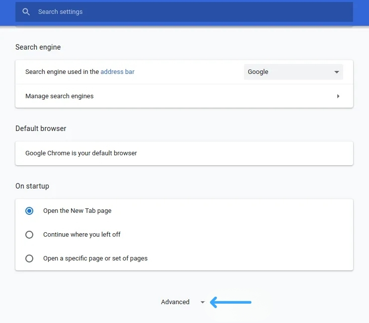 Sửa lỗi “Unable to connect proxy server - ERR_PROXY_CONNECTION_FAILED” 32 Chọn phần Advance