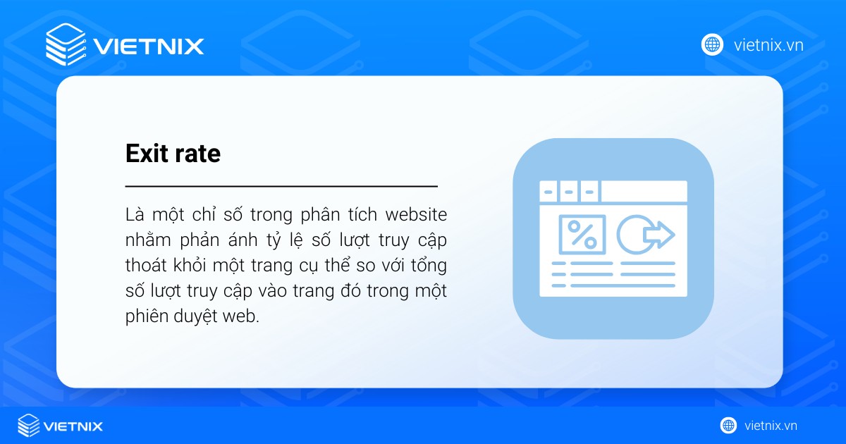Exit rate là một chỉ số trong phân tích website