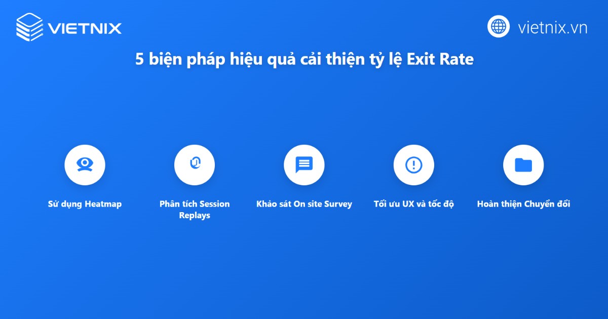 Các biện pháp cải thiện Exit rate