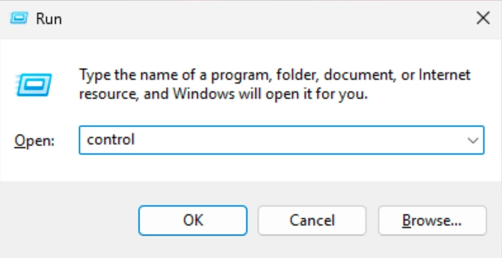 Đầu tiên, bạn nhấn tổ hợp phím Windows + R để mở hộp thoại Run