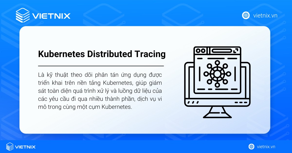 Kubernetes Distributed Tracing là kỹ thuật theo dõi phân tán ứng dụng trên nền tảng Kubernetes