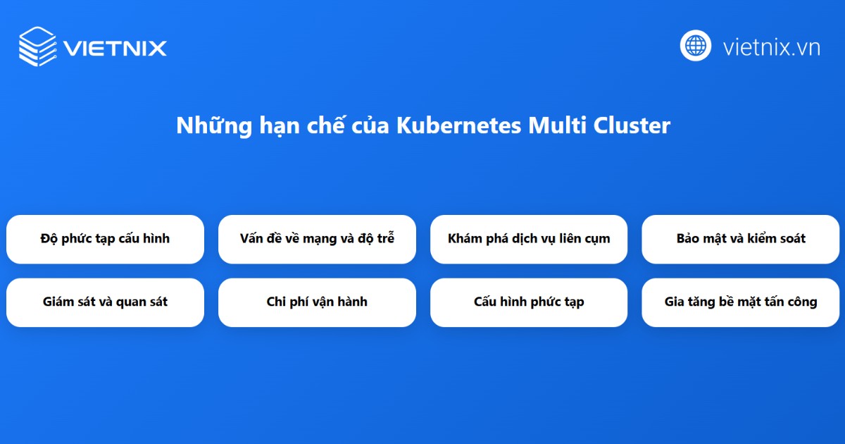 Hạn chế và thách thức khi vận hành multi cluster