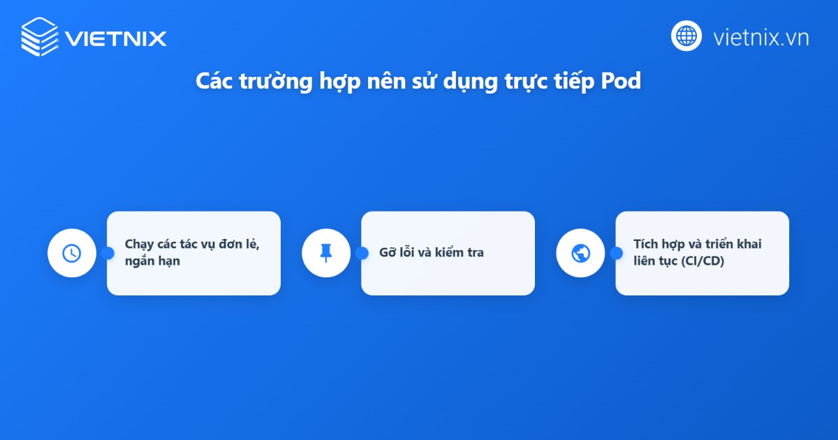 So sánh sự khác biệt giữa Kubernetes Pod vs Deployment 22 Trường hợp nên sử dụng Pod