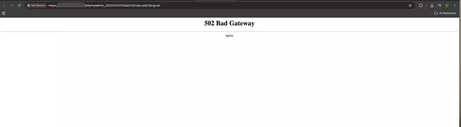 Hướng dẫn khắc phục lỗi “Service Unavailable” khi truy cập phpMyAdmin trên aaPanel 15 Lỗi khi truy cập phpMyAdmin qua aaPanel.