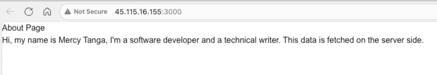 Bạn có thể truy cập website sau khi chạy thành công