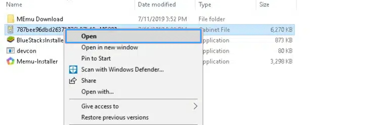 Vào file vừa download về
