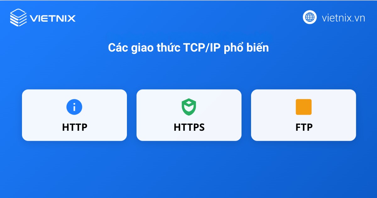 Các giao thức TCP/IP phổ biến
