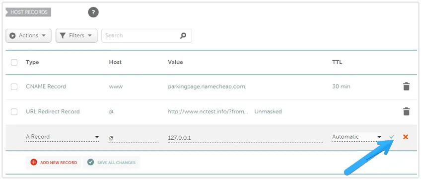 Nhấn dấu tích màu xanh để hoàn tất