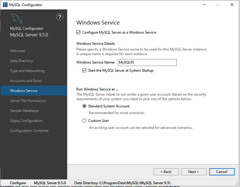 Cấu hình dịch vụ khởi động tự động trên Windows