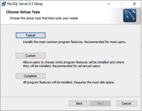 Nhấp Next để xác nhận lựa chọn