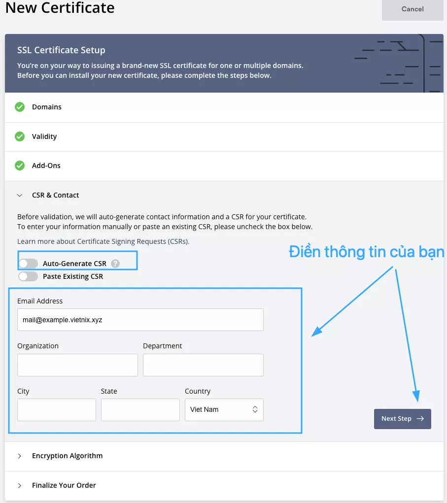 Zero SSL là gì? Có an toàn không? Cách lấy SSL miễn phí 123 Điền thông tin của bạn