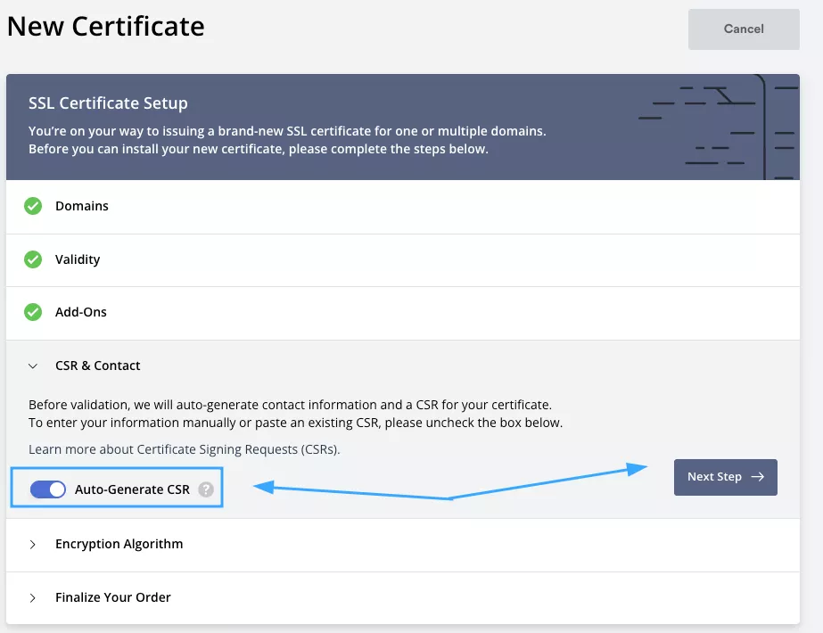 Zero SSL là gì? Có an toàn không? Cách lấy SSL miễn phí 124 Bật Auto-Generate CSR