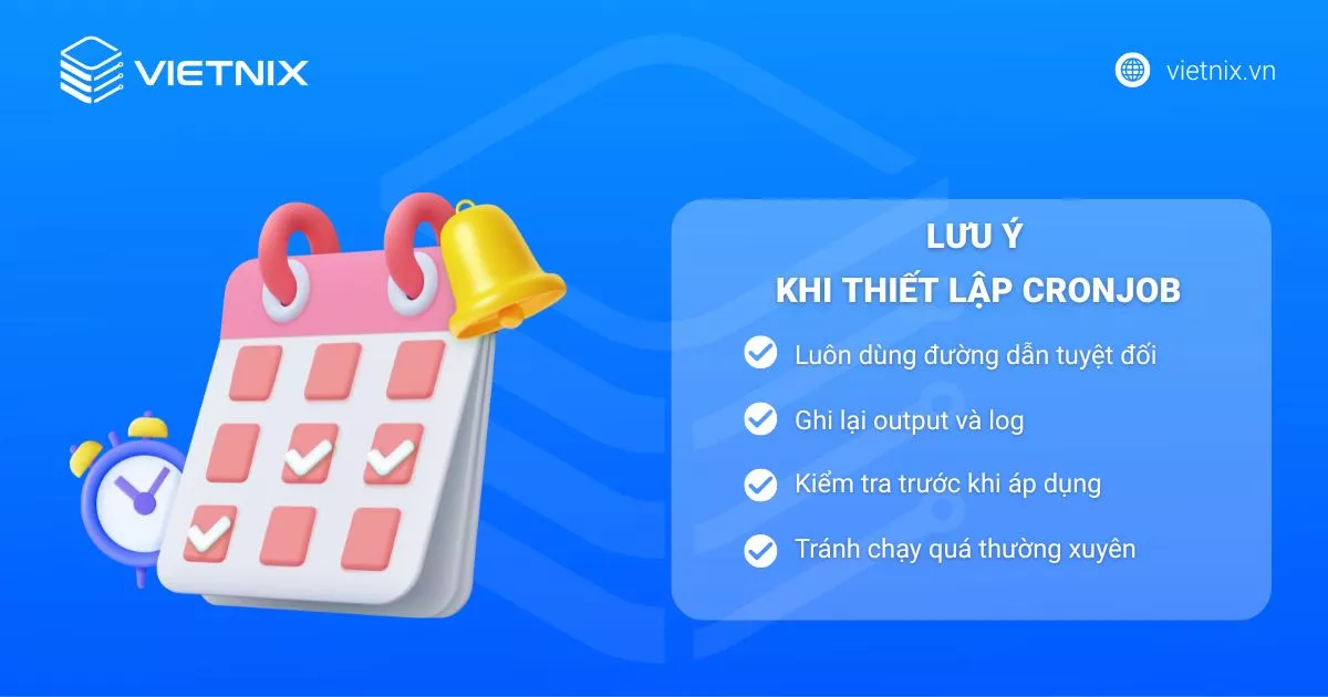 Lưu ý khi cấu hình cronjob trên aaPanel