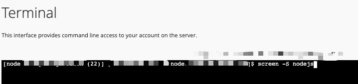 Hướng dẫn chi tiết cách chạy Nodejs trên hosting 27 Tạo phiên làm việc với Screen