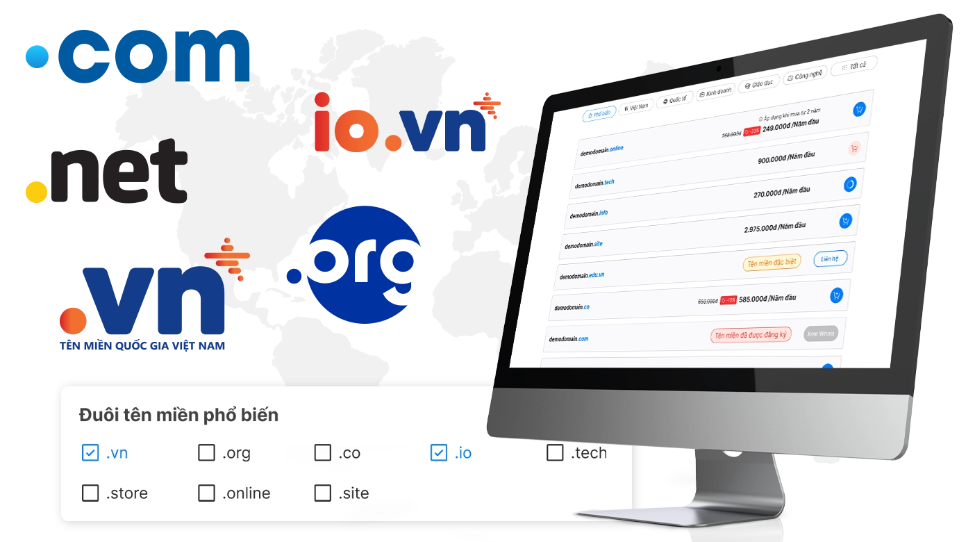 tìm kiếm tên miền số lượng lớn tại Vietnix