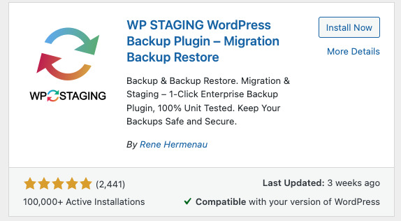 Hướng dẫn đổi tên thư mục wp-content trong WordPress chi tiết 20 Tải plugin WP STAGING