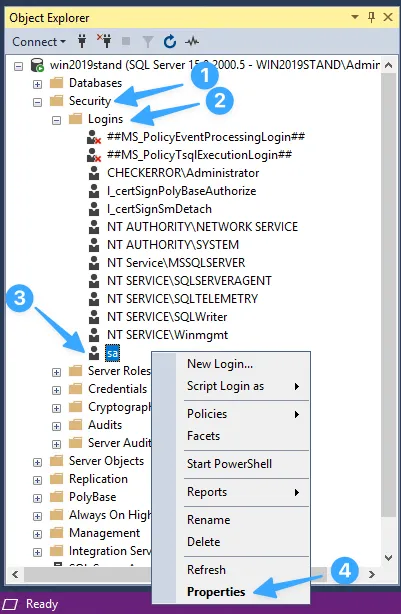 Truy cập thuộc tính đăng nhập