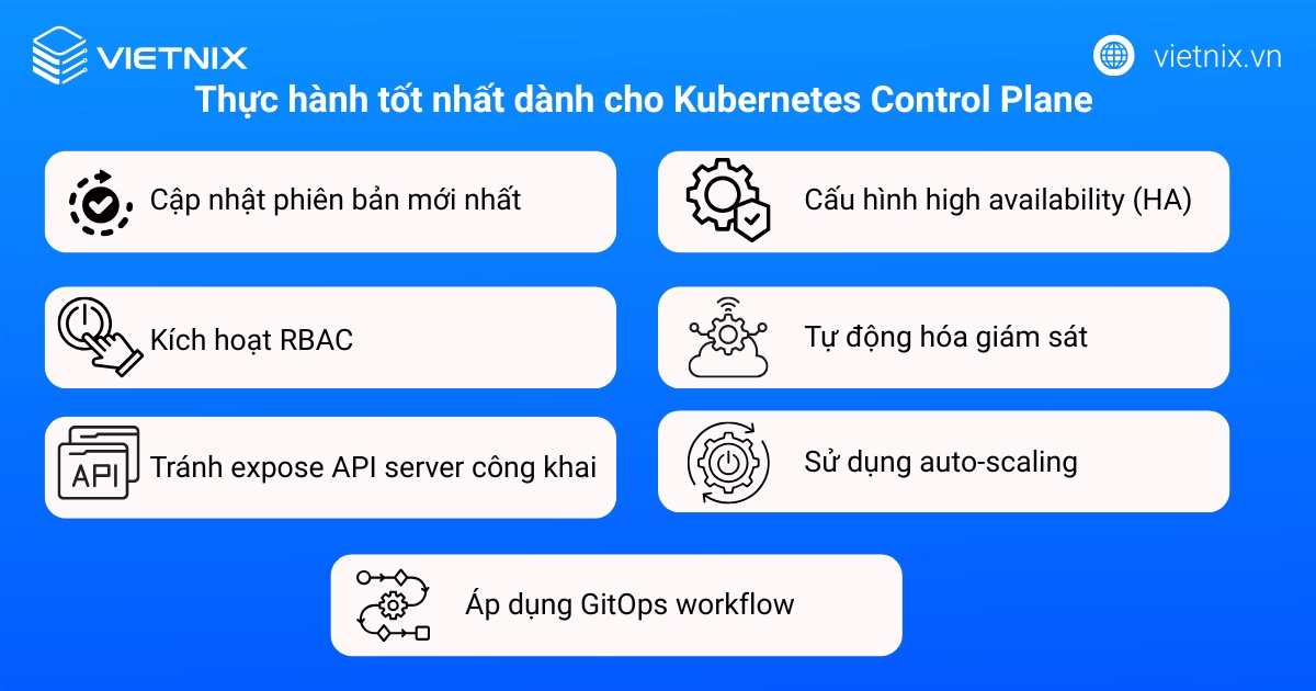 Kubernetes Control Plane là gì? Mục đích và cách cấu hình Kubernetes Control Plane 17 Thực hành tốt nhất dành cho Kubernetes Control Plane