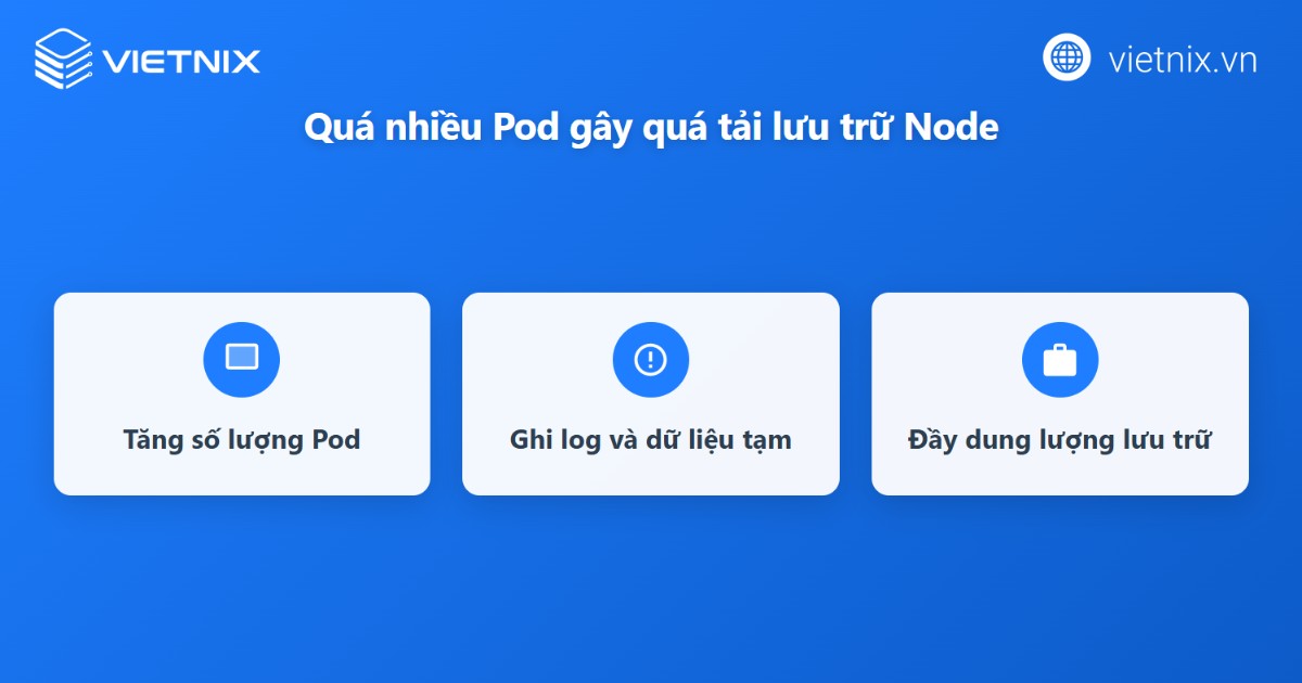 Node chạy quá nhiều Pod so với khả năng lưu trữ