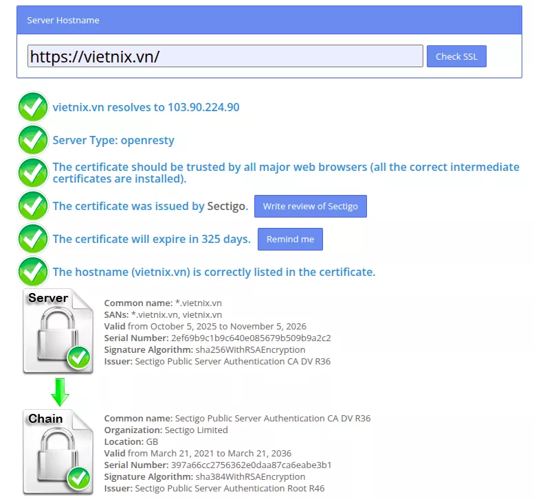 Hướng dẫn khắc phục lỗi 526: Invalid SSL Certificate trên Cloudflare 14 Kiểm tra và cài đặt lại chứng chỉ SSL trên máy chủ gốc