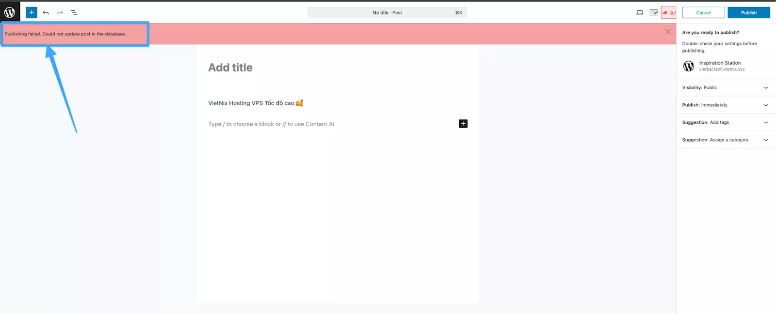 Lỗi lưu bài viết WordPress khi có ký tự emoji 