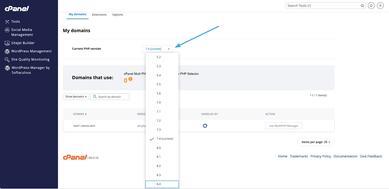 Bạn cần truy cập cPanel