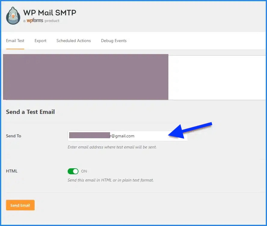 Điền email người nhận và chọn Send Email