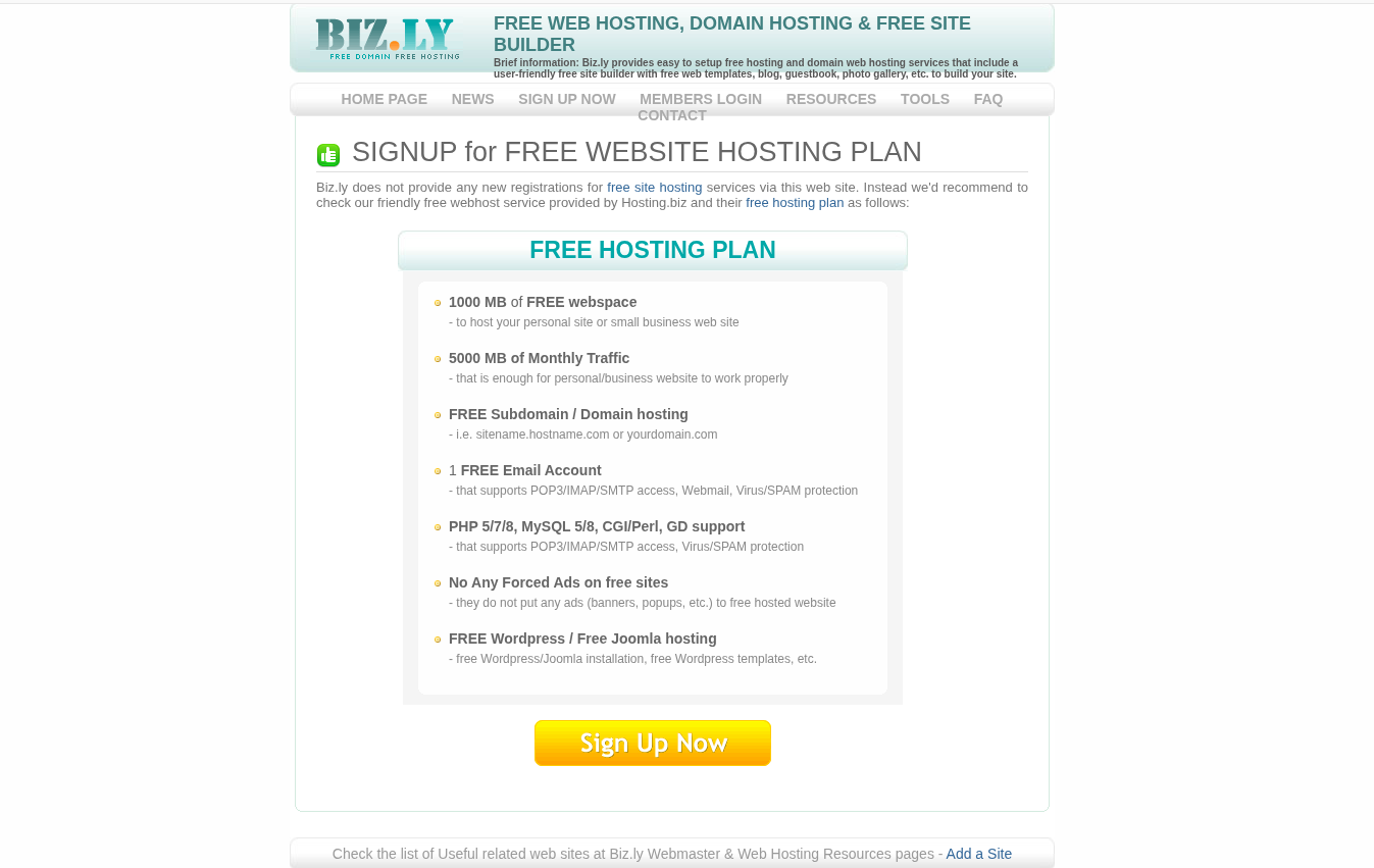 Đăng ký tên miền miễn phí với Biz.Ly    