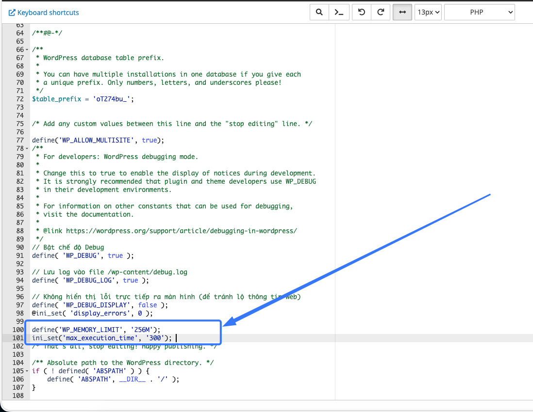 Khắc phục lỗi "There has been an error cropping your image” 19 Điều chỉnh giới hạn PHP và tài nguyên hệ thống