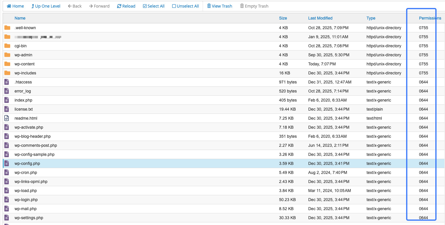 Khắc phục lỗi "There has been an error cropping your image” 20 Kiểm tra các thư mục đều được cấp quyền 755