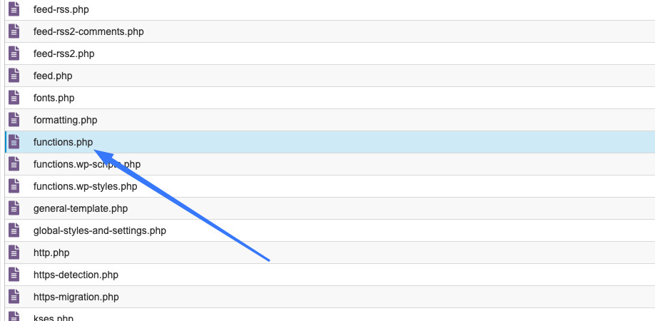 Mở file functions.php của child theme